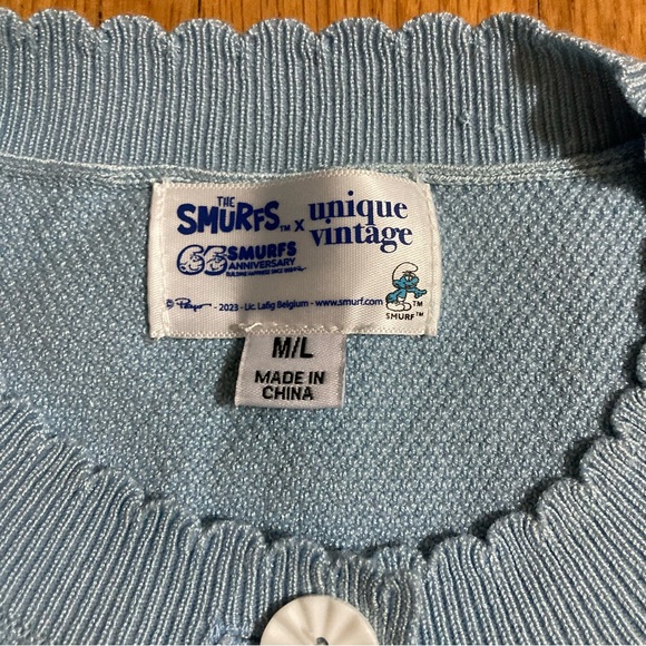 Unique Vintage Smurfs Cardigan - Picture 5 of 8